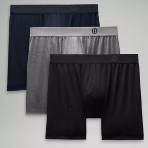 Lululemon 3 Pack Always In Motion Boxer Short - Size L (Black, Navy, Blue)